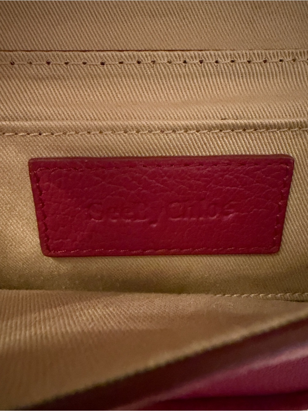 See by Chloe Suede & Leather Crossbody Bag in Deep Wine - Picture 4 of 5